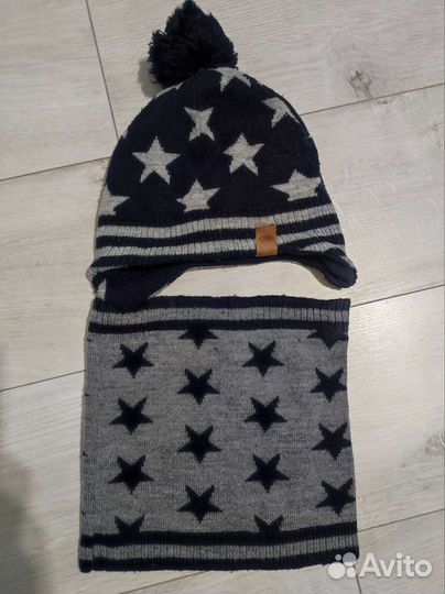 Комплект шапка и снуд