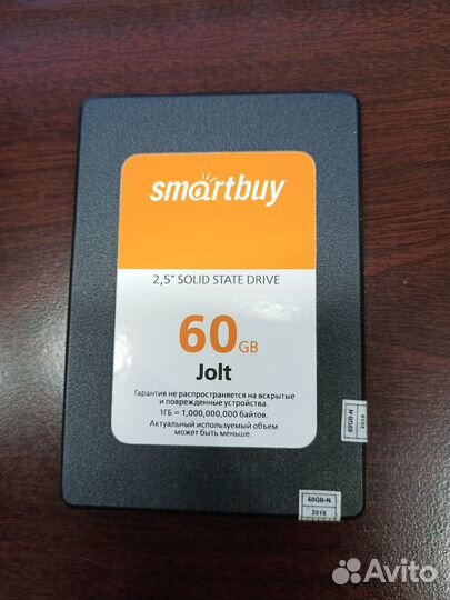 Твердотельный накопитель SSD SmartBuy Jolt 60 Gb