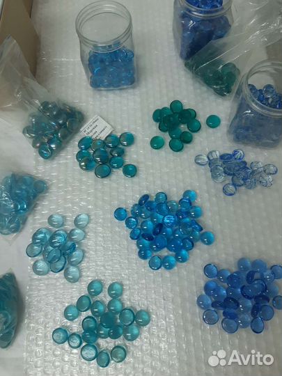 Камушки (кабошены) стеклянные