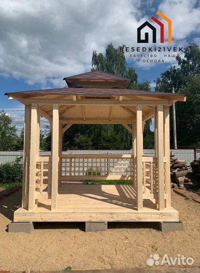 Беседка открытая 3х4