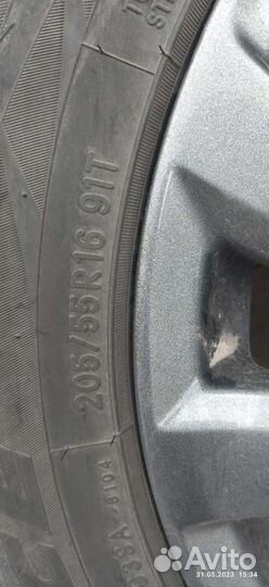 Продам комплект колес 205/55 R16 бу