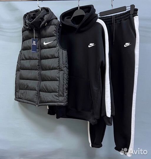 Спортивный флисовый костюм