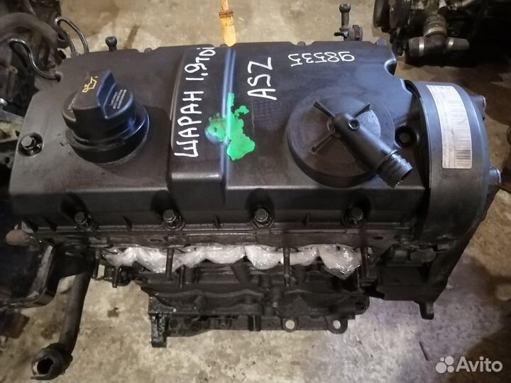 Двигатель ASZ Фольксваген Шаран 1.9 дизель