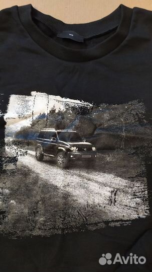 Свитшот с принтом УАЗ Патриот (черный) XXL