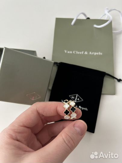 Серьги van cleef