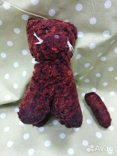 Плюшевый кот винтаж