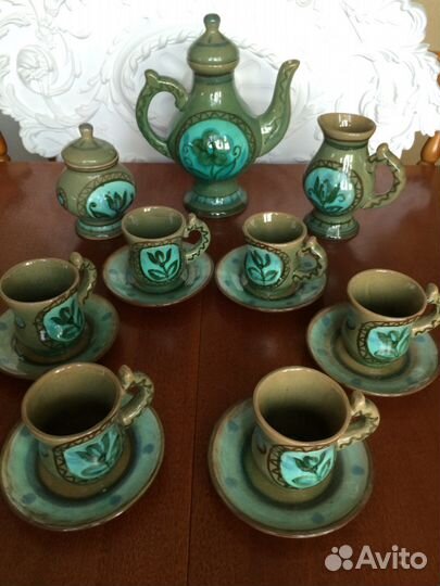 Антикварный Чайно-Кофейный Сервиз 