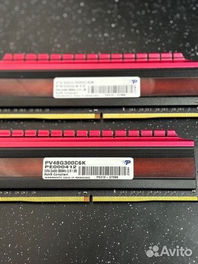 Оперативная память DDR4 Patriot viper 2x4GB