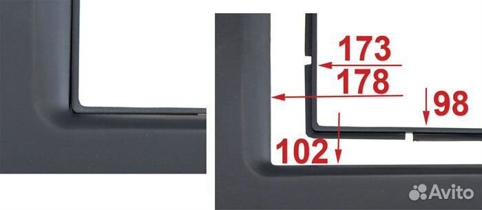 Переходная рамка 2дин Mercedes Sprinter