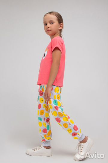Брюки для девочки Crockid К 400371 светло-с (134)
