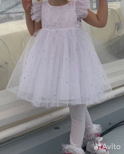 Платье Снежинка 98р
