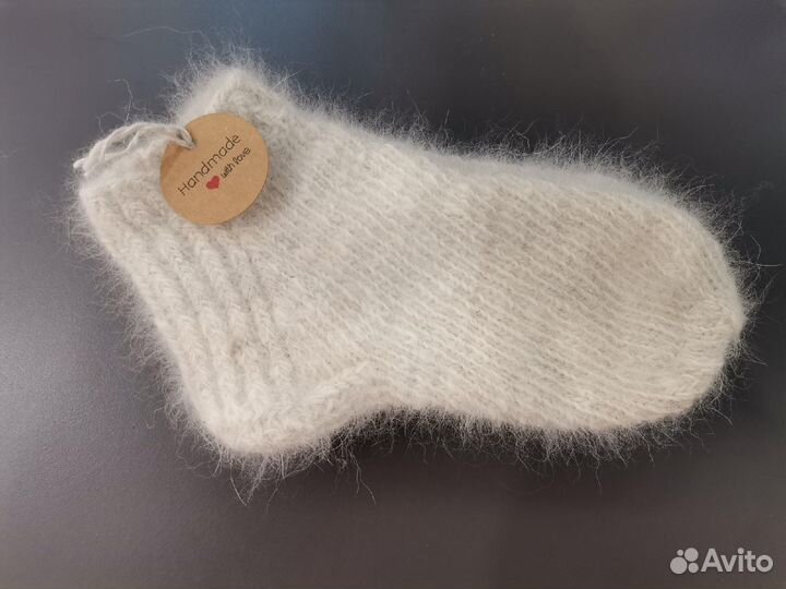 Укороченные носки из собачьего пуха