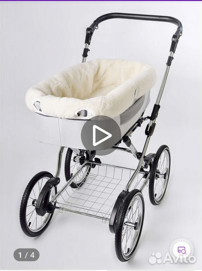 Меховой борт в коляску