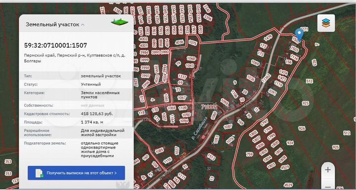Участок 13,7 сот. (ИЖС)