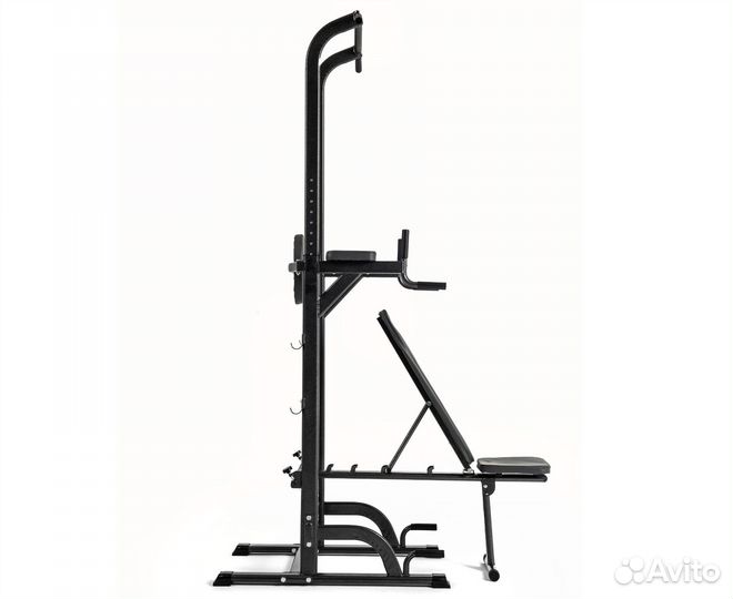 Турник-брусья со скамьей DFC Power Tower G004