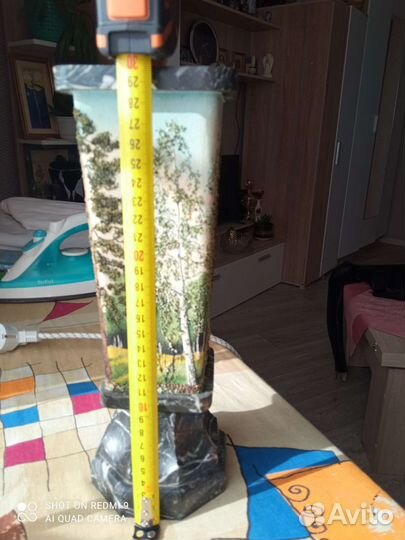 Ваза мраморная с мраморной крошкой