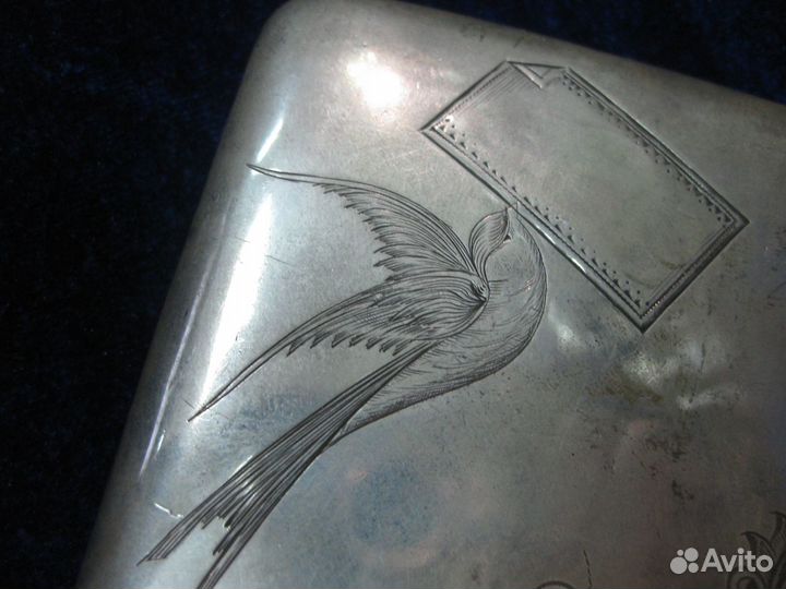 Портсигар серебро 84 проба