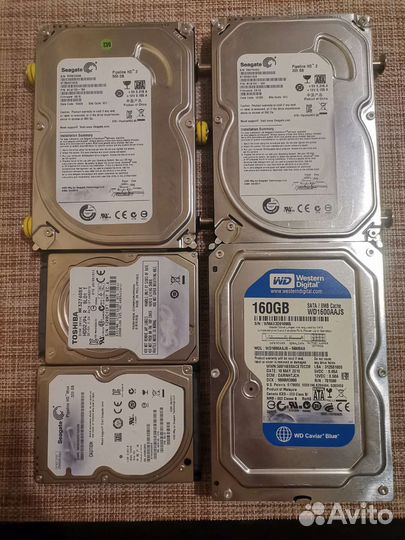 Жёсткие диски разные