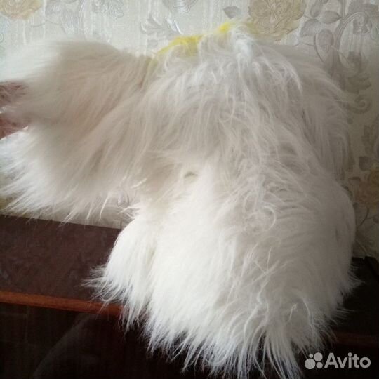 Мышь мягкая белая (45см)