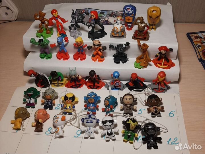 Киндер Марвел, Гадкий я, Леди Баг и другие