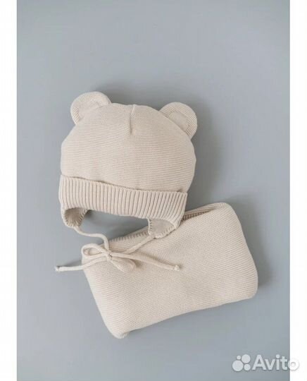 Шапочка зимняя для новорожденных