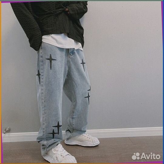 Штаны карго Y2K с крестами (18044 Арт товара: )