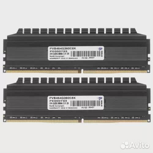 Оперативная память 64 Gb 3600 MHz patriot (PVB464G