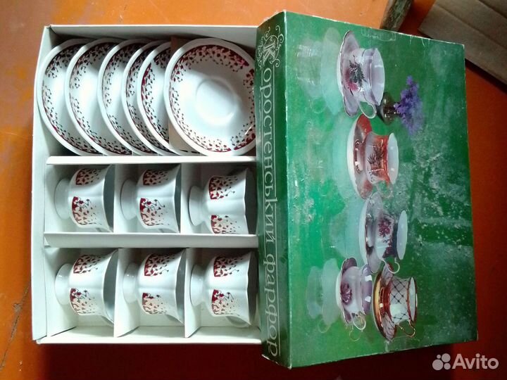 Чайный сервиз фарфор Коростень