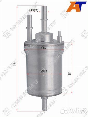 Фильтр топливный volkswagen polo