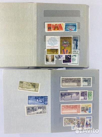 Маленький альбом с почтовыми марками СССР