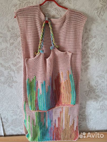 Вязанные крючком комплекты на лето