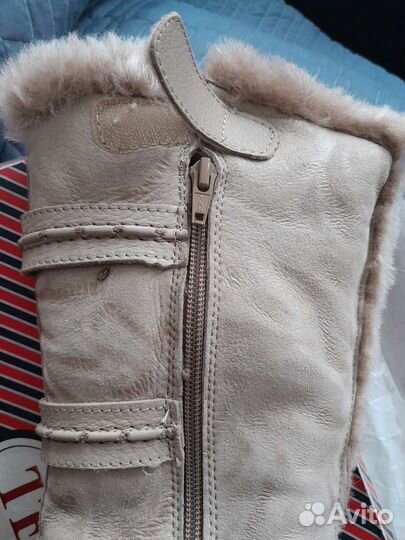 Сапоги кожаные на меху Tervolina