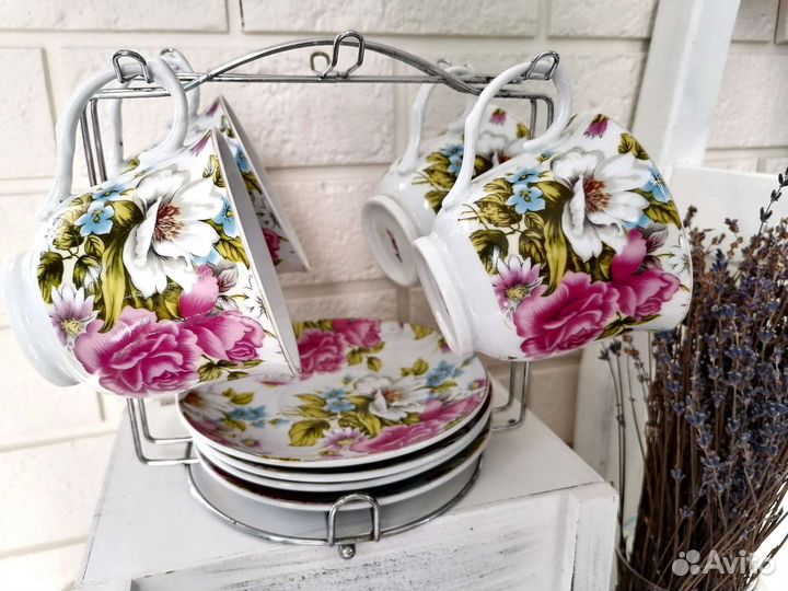 Чайный набор чашки блюдца