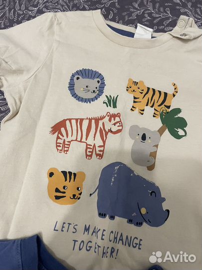 Футболки пакетом hm 86-92