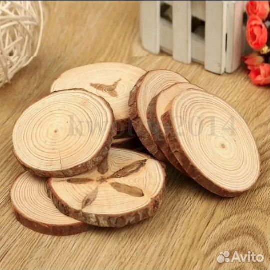 Спилы и срезы деревьев для декора и творчества