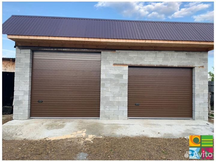 Секционные ворота для гаража alutech