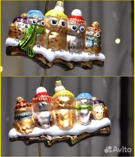 Игрушки из стекла на елку