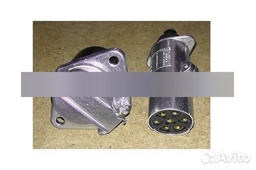 Разъём прицепа вилка+розетка газ, ЗИЛ, камаз, нефаз, маз, урал, краз, трактора, иномарки, 7-ми конта