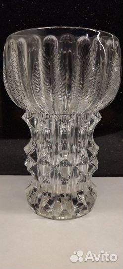 Ваза kvet (артишок) хрусталь, bohemia. богемия.ав