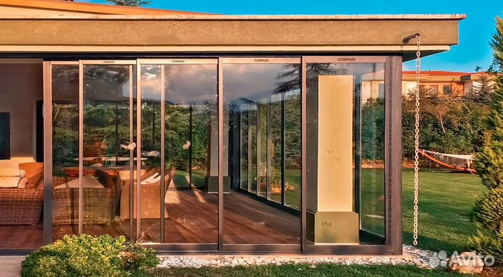 Остекление фасадов, безрамное остекление