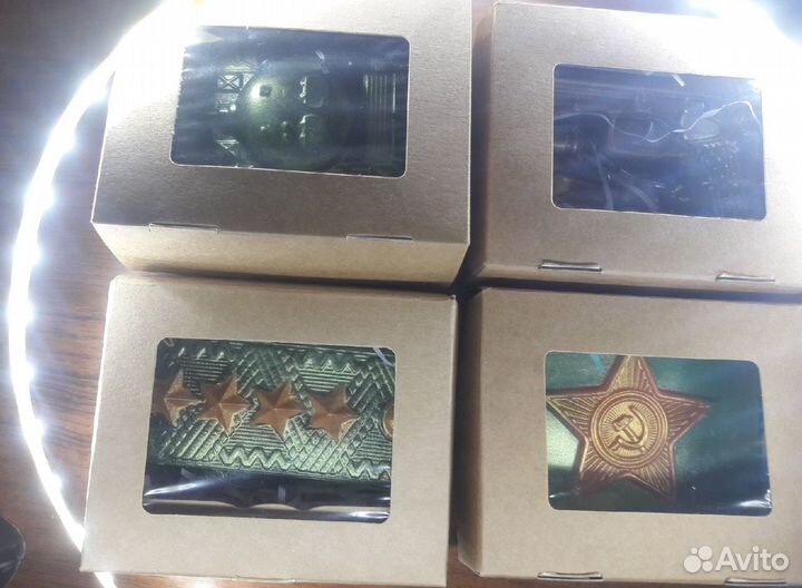 Танк, Пистолет, Погоны сувенирное мыло для мужчин