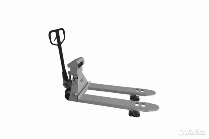 Тележка гидравлическая 2500 кг 1150 мм TOR CBY-CW2 (серия K) с весами (полиуретановые колеса)