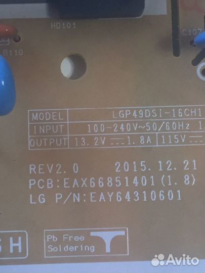 Eax66851401(1.8) eay64310601 от lg 49lh590v