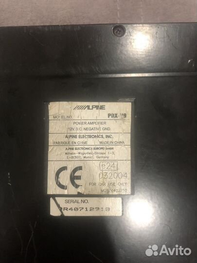 Усилитель alpine pdx v9 Power Density (нерабочий)