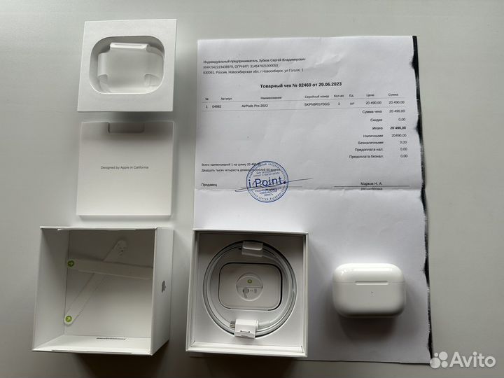 AirPods Pro 2, Оригинал, 10 дней, Чек