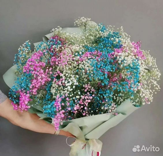 Разноцветная Гипсофила. Букеты на Любой Праздник