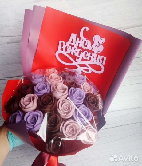 Шоколадные розы подарок на день рождения