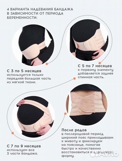 Бандаж для беременных и послеродовой Новый