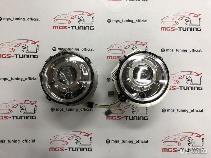 Фары Mercedes G-class w463 1989-2007гг хром