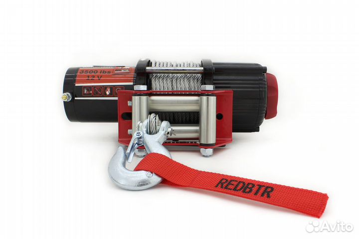 Лебедка УАЗ 12В 3500 lbs (1587 кг) (стальной трос)